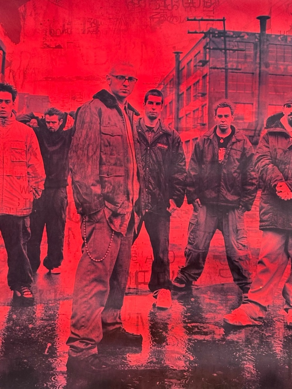 Vintage 2001 Linkin Park Band Portrait Rare Funky Enterprises Inc. Poster 22x35 - Picture 2 of 15